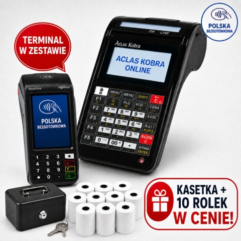 Kasa Fiskalna ACLAS Kobra_ON LAN/Wi-Fi/GSM z kartą opłaconą na 5 lat