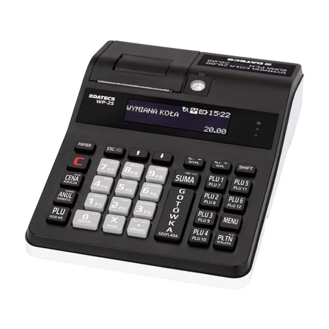 Zestaw Kasa Fiskalna DATECS WP-25 PLUS Online LAN WiFi GSM + Terminal Płatniczy + Kasetka + 10 Rolek