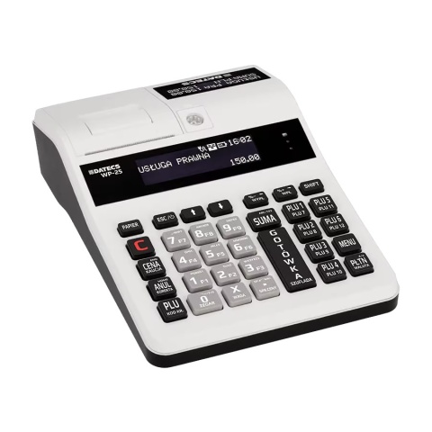 Zestaw Kasa Fiskalna DATECS WP-25 PLUS Online LAN WiFi GSM + Terminal Płatniczy + Kasetka + 10 Rolek