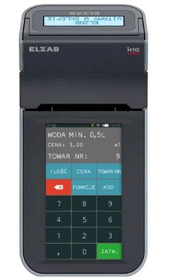 Zestaw Kasa Fiskalna ELZAB K10 Online BT WiFi + Terminal Płatniczy + Kasetka + 10 Rolek