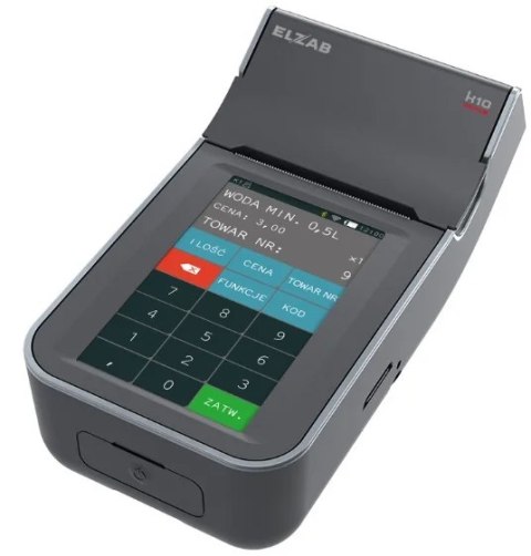 Zestaw Kasa Fiskalna ELZAB K10 Online BT WiFi + Terminal Płatniczy + Kasetka + 10 Rolek