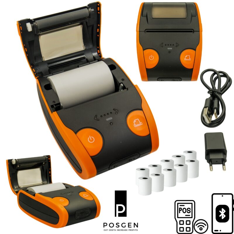 Drukarka termiczna zamówień rachunków kwitów bonów taxi POSGEN POCKET PRO 57 mm